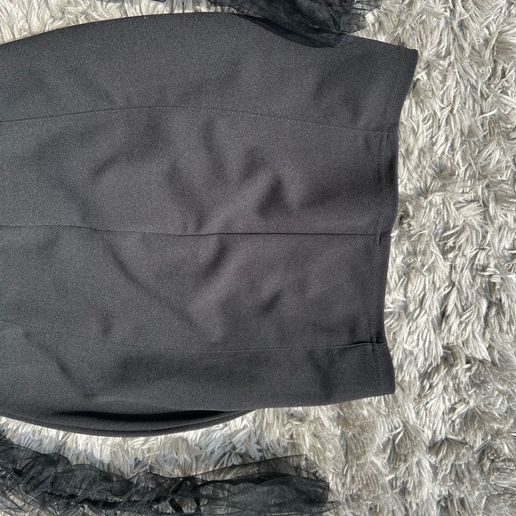 Mesh Puff Long Sleeve Dress - Picture 6 of 8